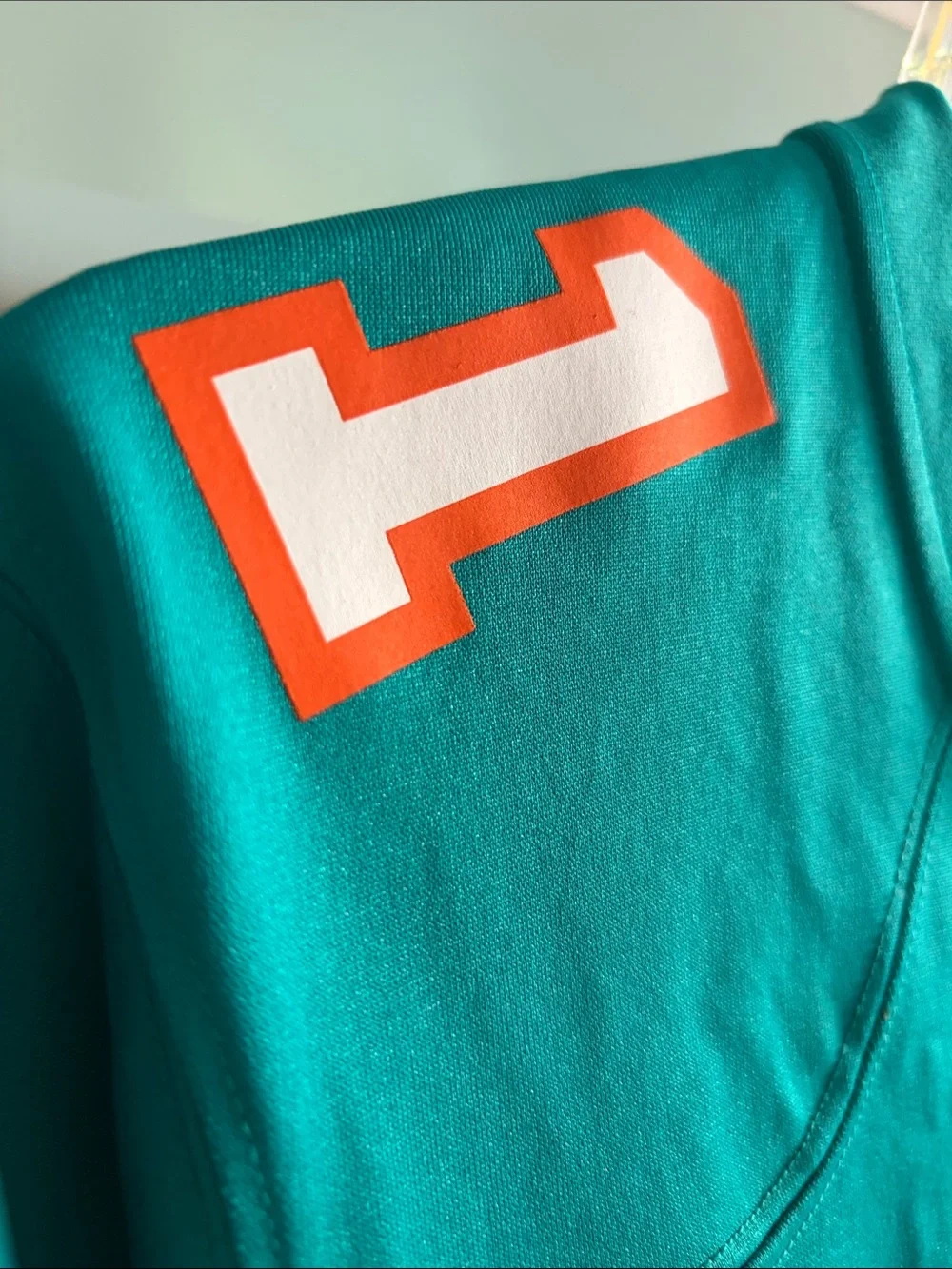 Nike Miami Dolphins Tua Teal Football Jersey with White & Orange Accents
